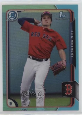 2015 Bowman Draft Chrome Sky Blue Refractor Tate Matheny #89 - Image 1 of 2