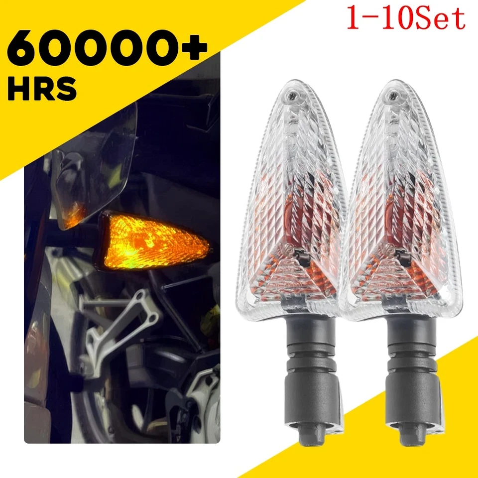 Juego de 1-10 luces LED de señal de giro delanteras/traseras para BMW R1200GS R1200R ADV Foto 1 de 4