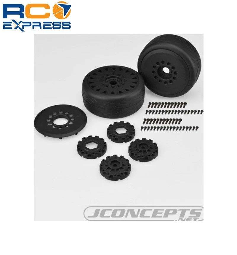 JConcepts Speed Fangs-platinum compound/belted/Mounted Black JCO3113-39 - Image 1 of 1