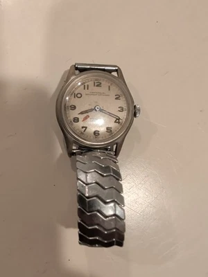 ESKA VINTAGE ATORNILLADO ACERO CUERDA MANUAL HERMOSA ESFERA ROMANA DE 2 TONOS. Piezas Foto 1 de 3