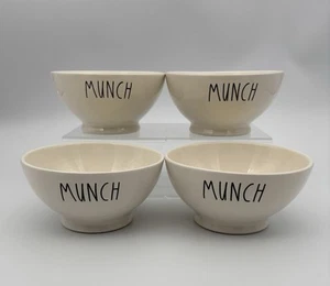 4er Set Rae Dunn MUNCH Müsli Suppe Eisbecher - Bild 1 von 5