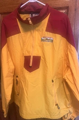 Quebra-vento vintage Woolrich estilo anos 90 colorblock, 2XL 1/2 zíper frontal - veja o logotipo - Imagem 1 de 4