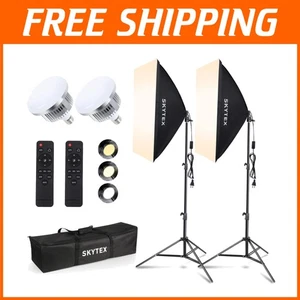 Portable Softbox Kit | 2 Pack | Aluminum Alloy Light Stands - Picture 1 of 9
