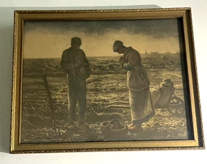 . Jean Francois Millet "Angelus Praying Farmer" Print By Samuel Schiff Co. NY... - Picture 1 of 6
