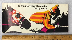 1970er KENTUCKY DERBY Broschüre Liste der Gewinner Farbe Pferde Jockeys KY Taverne - Bild 1 von 9