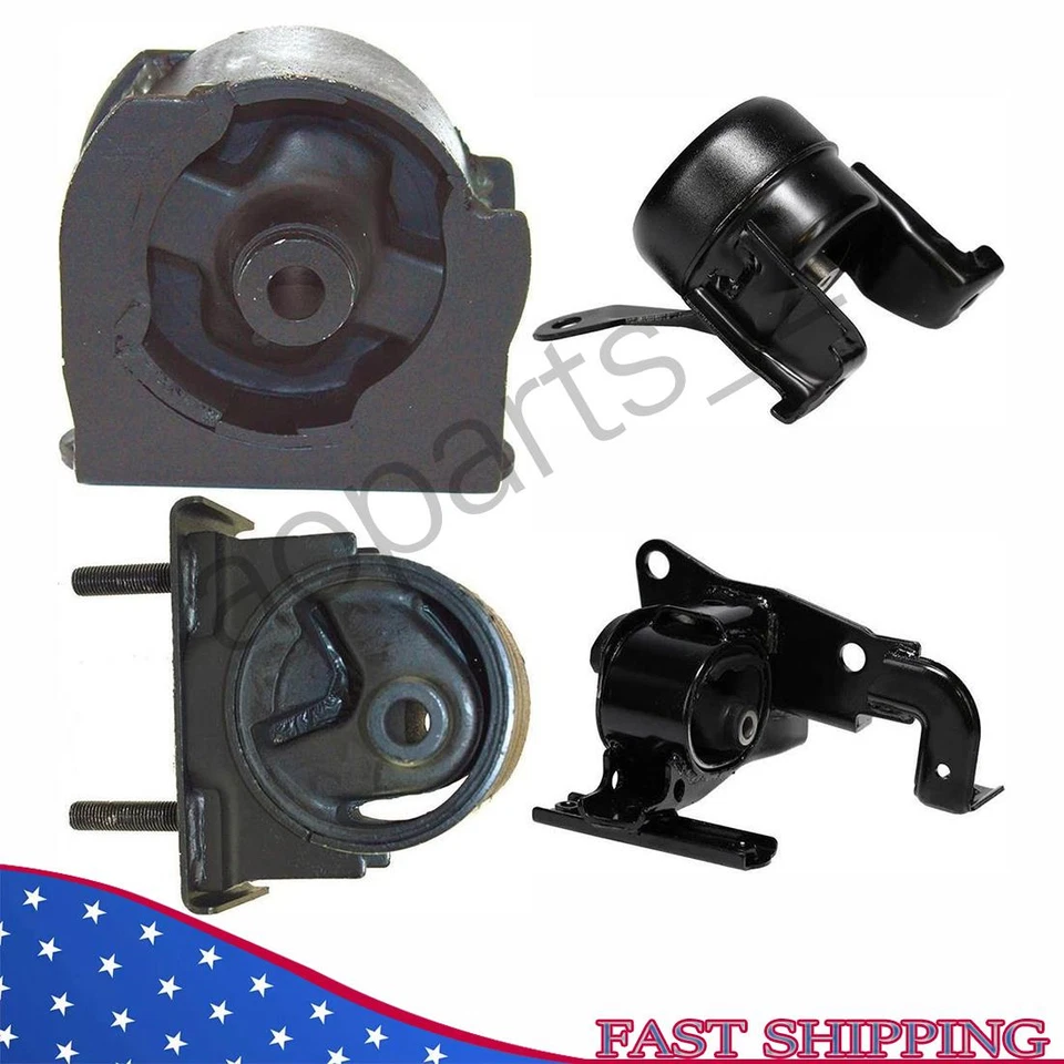 发动机和变速器安装套装 4 件。 2001 - 2005 年适用于丰田 RAV4 2.0L 2.4L 汽车。 — 第 1/4 张图片