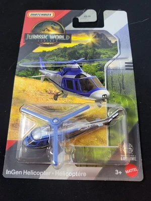 2025 Matchbox Jurassic World Rebirth InGen HELICOPTER NEAR MINT - Image 1 of 2