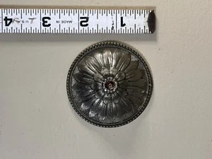 ANTIQUE VINTAGE BRASS? FLOWER LAMP SPACER Topper Cap LIGHT PART Evans 2.25” - Picture 1 of 9