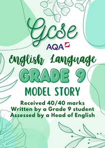 GCSE AQA English Language Grade 9 Model Story Paper 1 Question 5 *FULL MARKS* - Picture 1 of 3