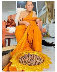 Armband Leklai Perlen Lp Sila Luang Pu MahaSila Wat Thai Buddha Amulett - Bild 1 von 8
