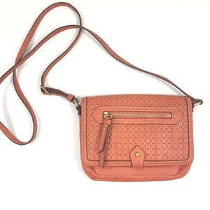 Nine West Vintage America Crossbody Shoulder Bag Handbag Purse, Orange Brown - Picture 1 of 12