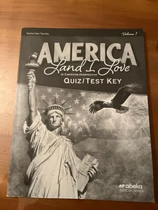 Abeka America Land I Love Quiz/Test Key Volume 1 - Picture 1 of 1