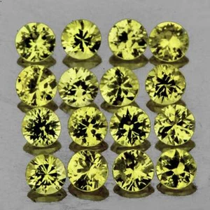 Yellow Sapphire Round 1.70 mm 35 pieces, Flawless-VVS, Natural Loose Gemstone - Picture 1 of 2