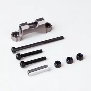 MONTAJE EN ESLABÓN SUPERIOR TRASERO GMADE GRIS TITANIO PARA EJE GS01 GMA30022 - Imagen 1 de 1