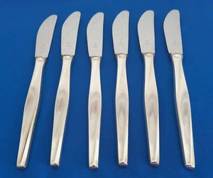 Rausch Messer Besteck 6 Stück mit Säge ca. 22 cm 90er versilbert. Art. 796/05.23 - Picture 1 of 3