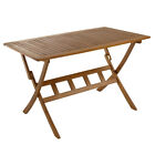 Charles Bentley FSC Acacia Hardwood Rectangular Folding Table