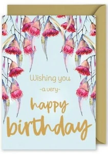 Foiled Wishing you a very happy birthday Card - Picture 1 of 1