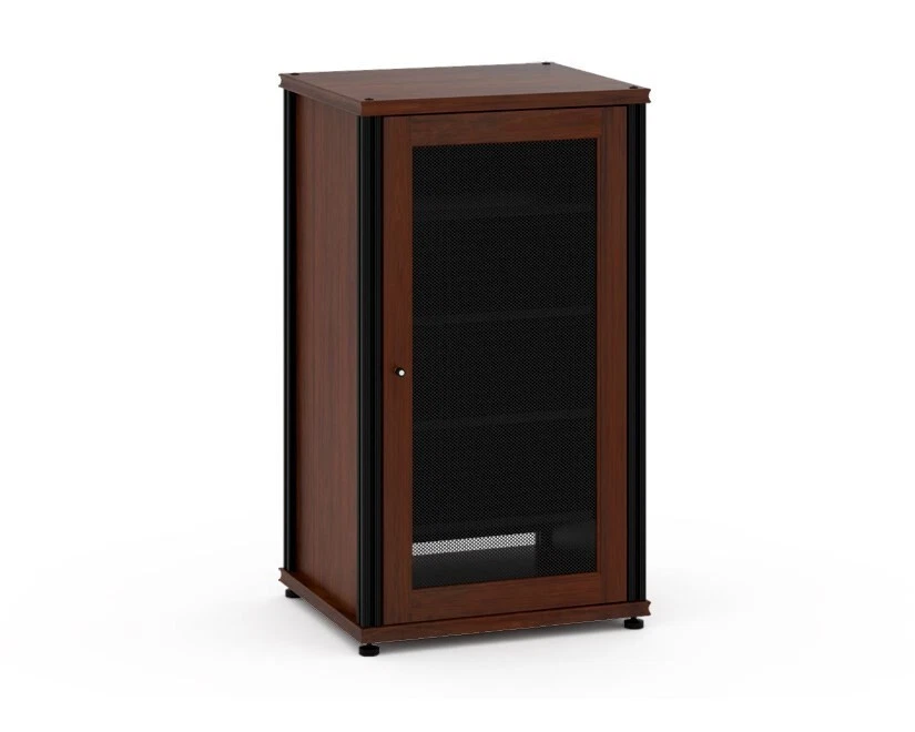 Armario A/V Salmander SYNERGY MODELO 402 - Nogal Oscuro con Postes Negros Foto 1 de 1