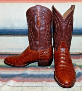 Herren Rujo The Blake Braun Kaiman/Leder Cowboystiefel 9 EE Neu ohne Karton - Bild 1 von 6