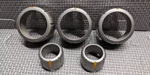2004-2007 Nissan Pathfinder Armada QX56 Climate Control Knob Rings SET of 5 - Picture 1 of 6