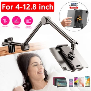 Verstellbar Halterung Handy Halter Tisch Bett Ständer für iPad Samsung Tablet DE - Afbeelding 1 van 12