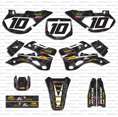 KIT GRÁFICO CALCOMANÍA MOTOCROSS 1999 2000 2001 2002 KAWASAKI KX 125 250 KX250 KX125 Foto 1 de 4