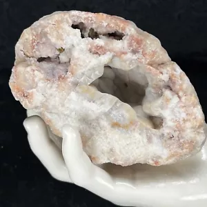 4-1/2 Zoll natürlicher rosa botryoidaler Chalcedon Kristall Achat grober Quarz Kentucky - Bild 1 von 8