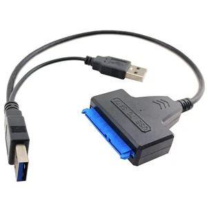 SATA to USB 3.0 Adapter 3.5" 2.5" SSD HDD 5.25" Hard Disk Drive Laptop PC Cable - Picture 1 of 7