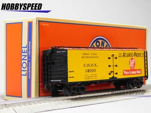 LIONEL ATLANTIC & PACIFIC WOODSIDE REEFER #12000 A&P O GAUGE train 2442211 NEW - Picture 1 of 8