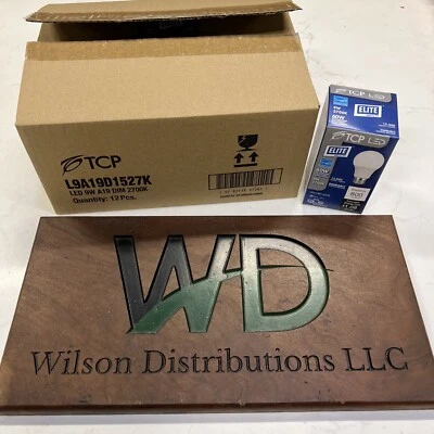 TCP Elite  (12Pack)  LED  9.5W  2700K Shatter Resistant Dimmable Light Bulb  NEW - Image 1 of 3