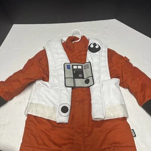 Boys Size 7/8 Star Wars Rebel Pilot Puffer Ski Jacket Coat Child Kids Costume - Picture 1 of 15