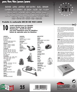 Pack 10PZ Bags DCG ELTRONIC Compatible With IN Models Indicated IN Photo - Picture 1 of 1