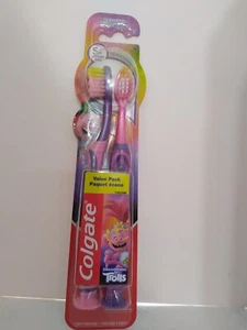 Cepillos de dientes Colgate DreamWorks Trolls 2 paquetes extra suaves 5+ nuevos - Imagen 1 de 6