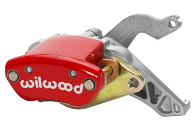 Wilwood 120-12070 MC4 Mechanical Floating Mount Caliper Left 1 Piston Red - Image 1 of 2