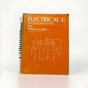 Eagle Medallion 1989 OEM Shop Service Repair Manual Wiring Diagrams Guide Engine - Picture 1 of 6