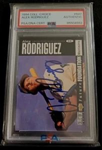 Collectors Choice #647 Alex Rodriguez 1994 - RC automático certificado PSA/DNA - Imagen 1 de 2