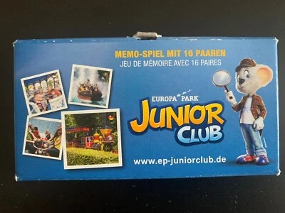 SPIEL KARTEN JEU de carte MEMOIRE memory EUROPA PARK RUST JUNIOR CLUB Puzzle - Bild 1 von 2