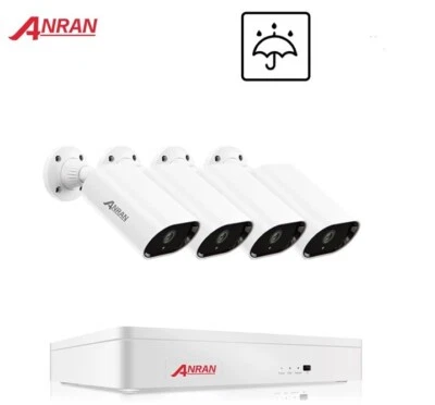 Anran K04A2803 AHD DVR Smart Wired Security Camera System-4 camera, 8ch DVR, 1TB - Image 1 of 4