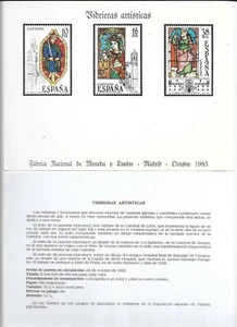 España Vidrieras Hoja Recuerdo del año 1983 (FE-307) - Imagen 1 de 1