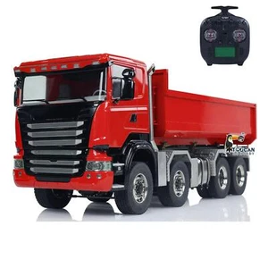 1/14 8*8 Metal RC Hydraulic Roll on/off Dumper Truck Car W/ 3-speed Transmission - Picture 1 of 19