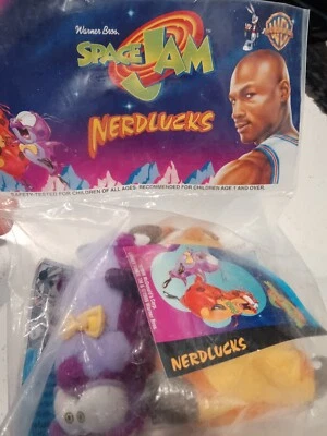 1996 McDonald's SPACE JAM NERDLUCKS Plush Dolls *New Sealed T49 - Image 1 of 4