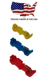 Conectores de grifo MVP 75 piezas mezclados rojo azul amarillo calibre 10-22 AWG - Hecho en EE. UU. - Imagen 1 de 1