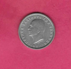 GRIECHENLAND GRIECHISCH KM82 1957 XF-SUPER FEIN-NICCE ALTE ZIRKULIERTE 2 DRACHMAI MÜNZE - Bild 1 von 1