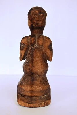 Antigua muñeca primitiva de madera Putali hecha a mano arte popular estatua estatuilla "FK3 Foto 1 de 4