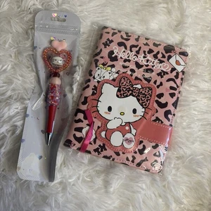 Hello Kitty Pink & Leopard Journal With Custom Matching Pen - Picture 1 of 2