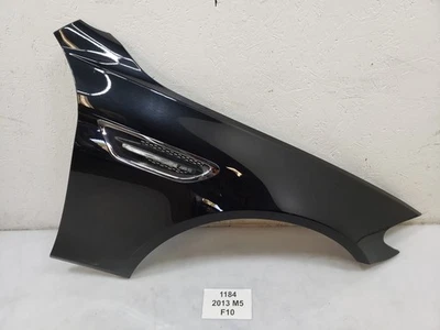 ✅ 12-13 OEM BMW F10 M5 Front Right Passenger Side Fender Panel Shell Black 475 - Image 1 of 4