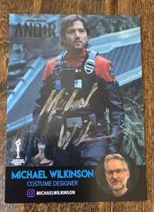 2025 SDCC EXCLUSIVE COSTUME SIGNED CARD MICHAEL WILKERSON ANDOR STAR WARS - Picture 1 of 1