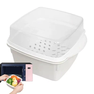 Microwave Veggie Steamer Microwave Cooker Microwave Bowls Microwave Eco Friendly - Immagine 1 di 4