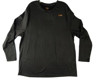 COPPER FIT Pull Over Shirt Men XL BLACK Performance Base Layer Moisture Wick - Picture 1 of 5