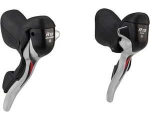 microSHIFT R10 3x10 Speed Drop Bar Shift Lever Set Triple Shimano Silver - Picture 1 of 4